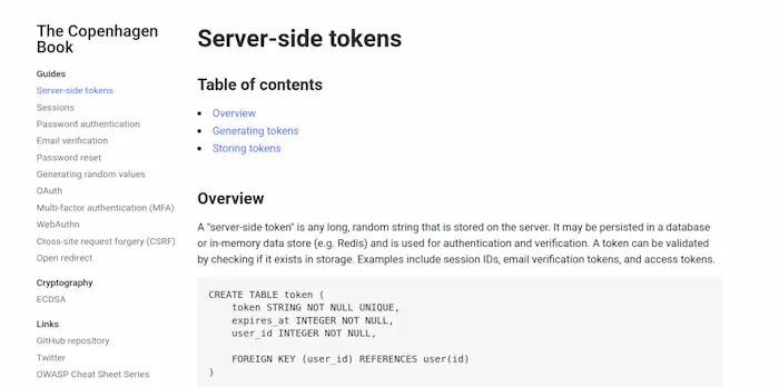 The Copenhagen Book一组短文，介绍 Web 应用相关的用户认证知识
