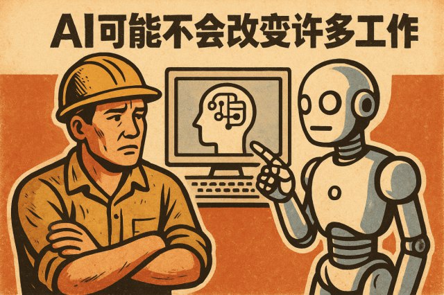 AI 可能不会改变许多工作 | 虹线